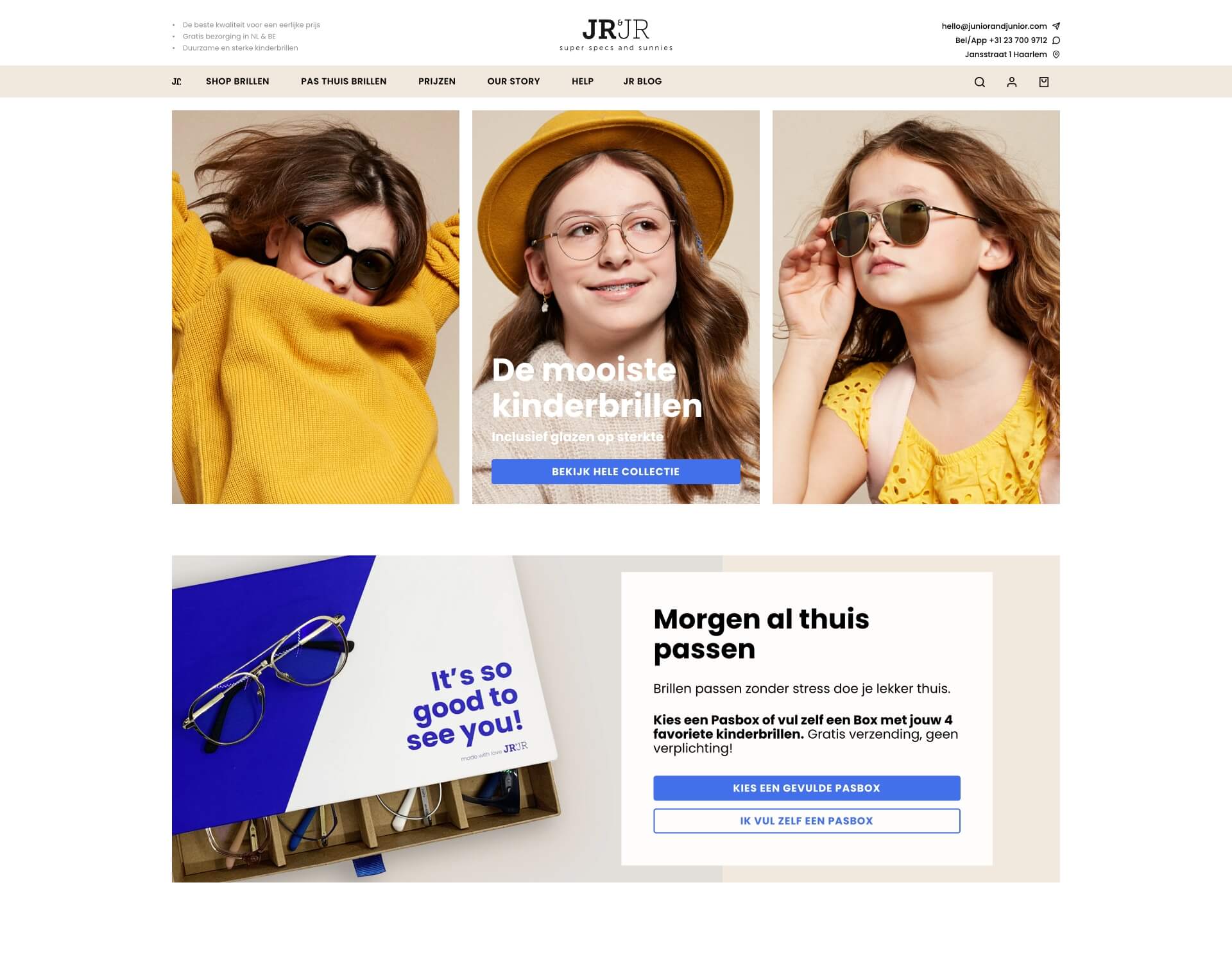 Junior&Junior homepage