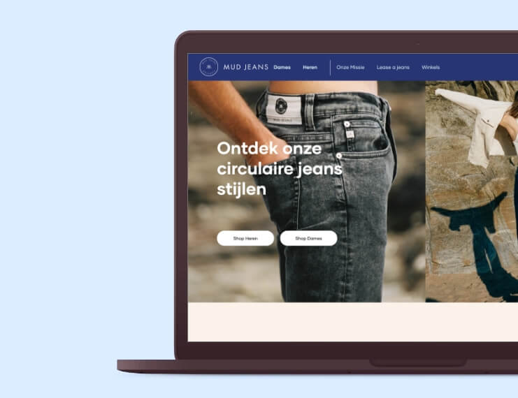 Duurzame jeans leasen met Shopify.